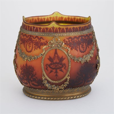 Lot 248 - Abel Combe Art Nouveau Gilt-Metal Mounted and...
