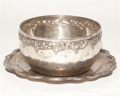 Lot 375 - Middle Eastern Silver Bowl and Middle Eastern...
