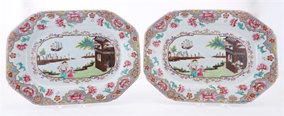 Lot 128 - Pair of Spode Stone China Transfer Decorated...