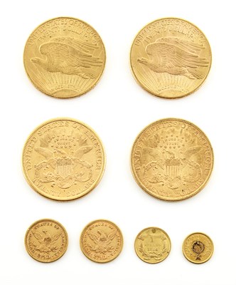 Lot 1172 - Group of Eight United States Gold Coins...
