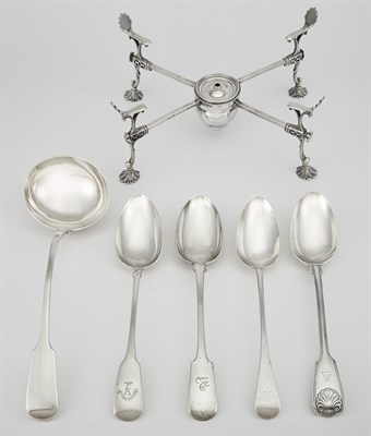 Lot 487 - Group of George III and Victorian Sterling...