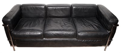 Lot 257 - Pair of Le Corbusier LC2 Petit Modele Sofas...