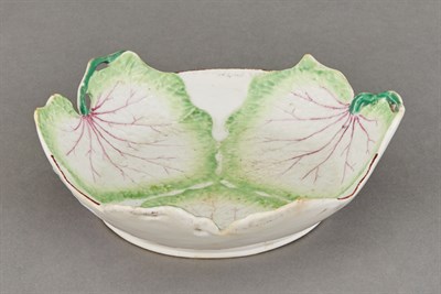 Lot 187 - English Leaf Molded Porcelain Dish Probably...