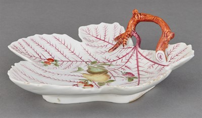 Lot 194 - Chelsea Porcelain Leaf-Shaped Dish Circa 1755...