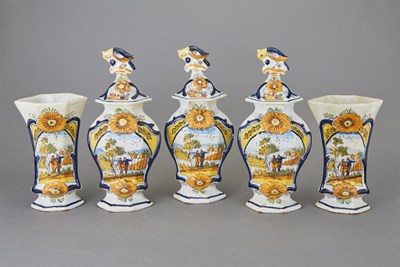 Lot 325 - Dutch Delft Polychrome Decorated Faience...