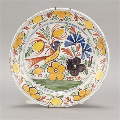 Lot 321 - Group of Seven Dutch Delft Polychrome...