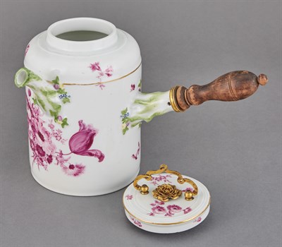 Lot 200 - Meissen Gilt-Metal Mounted Porcelain Chocolate...
