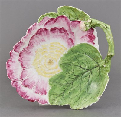 Lot 232 - Pair of Derby Porcelain Peony Dishes Circa...