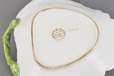 Lot 232 - Pair of Derby Porcelain Peony Dishes Circa...