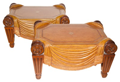 Lot 157 - Pair of Neoclassical Style Painted Wood Faux...