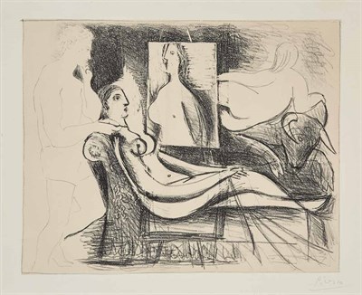 Lot 201 - Pablo Picasso (1881-1973) LA PEINTRE ET SON...
