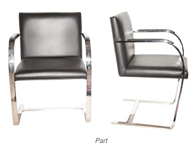 Lot 440 - Set of Five Leather and Chromed Metal BNRO...