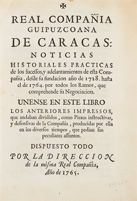 Lot 211 - [VENEZUELA] Real Compania Guipuzcoana de...