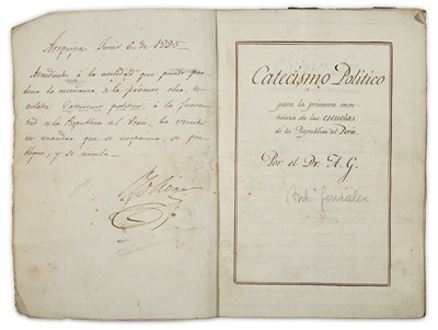 Lot 233 - [BOLIVAR, SIMON] GONZALEZ, ANTONIO, Doctor....