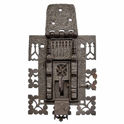 Lot 687 - Iron Hasp Lock 15th/16th Century The backplate...