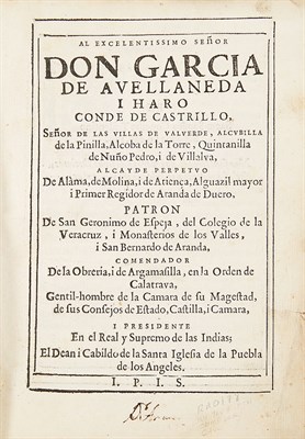 Lot 204 - PALAFOX Y MENDOZA, JUAN DE Al Excelentissimo...