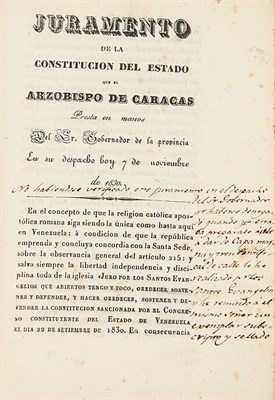 Lot 241 - MENDEZ, RAMON IGNACIO Two works. Comprising...