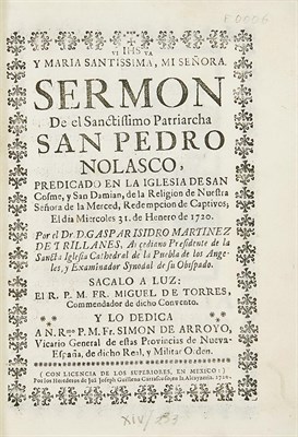 Lot 208 - [MEXICAN PRINTING] Two examples. Comprising...