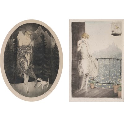 Lot 122 - Louis Icart IMPUDENCE; LOUISE (H./C./I. 261,...