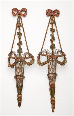 Lot 148 - George III Style Giltwood Two-Light Wall Light...