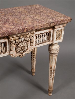 Lot 147 - Italian Neoclassical Gessoed and Parcel Gilt...