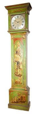 Lot 150 - George II Green Japanned and Partial Gilt...