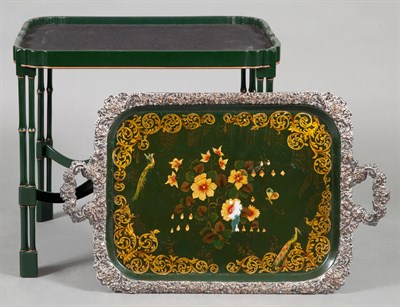 Lot 169 - Victorian Polychrome Decorated and Parcel Gilt...