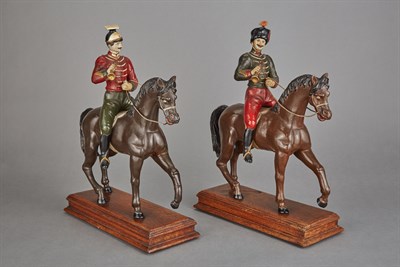 Lot 265 - Pair of Polychrome Decorated and Parcel Gilt...