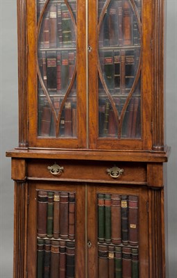 Lot 224 - George IV Mahogany Bookcase Cabinet In two...