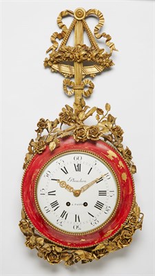 Lot 247 - Louis XVI Style Red Painted and Gilt-Metal...