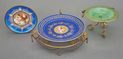 Lot 319 - Group of Three Gilt-Metal Mounted Porcelain...