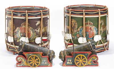 Lot 239 - Assembled Pair of English Drum-Form...
