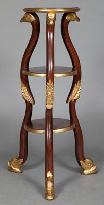 Lot 273 - Regency Style Faux Rosewood and Parcel Gilt...