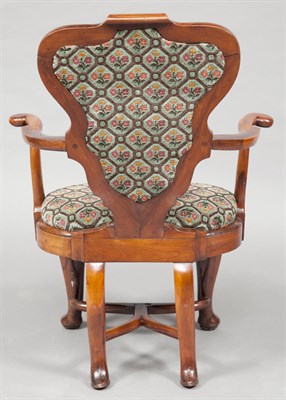 Lot 251 - Queen Anne Style Fruitwood Armchair 19th...