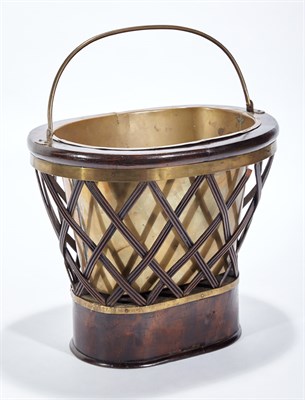 Lot 253 - Victorian Brass Mounted Mahogany Basket Of...