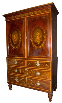 Lot 304 - George III Style Painted Mahogany and...