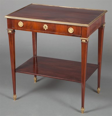 Lot 285 - Louis XVI Style Gilt-Metal Mounted Mahogany...