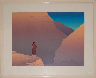 Lot 136 - R.C. Gorman CANYON DE CHELLY TWILIGHT Color...