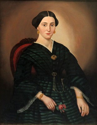 Lot 134 - American School 19th Century Portrait of a...