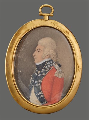 Lot 142 - English School 18th Century Portrait Miniature...