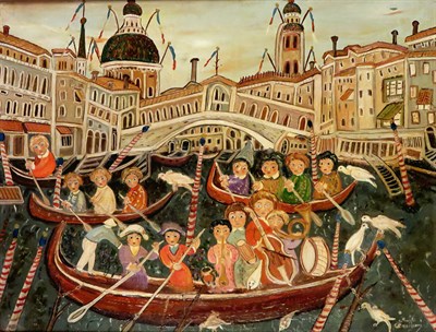 Lot 28 - Emile Crociani French, 1902-1979 Figures in...