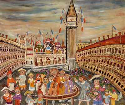 Lot 26 - Emile Crociani French, 1902-1979 Piazza St....