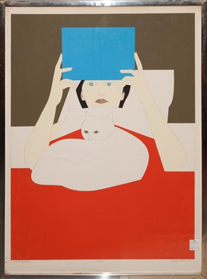 Lot 135 - Will Barnet (1911-2012) WOMAN READING (COLE...