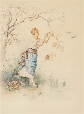 Lot 16 - Cecile Chenneviere French, b. 1851 (i) Pruning...