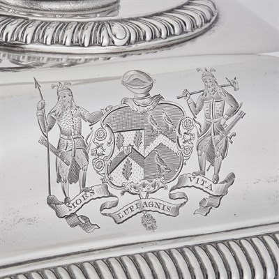 Lot 374 - George III Sterling Silver Covered Entree Dish...