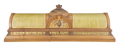 Lot 564 - Victorian Painted and Gilt Decorated Leather...
