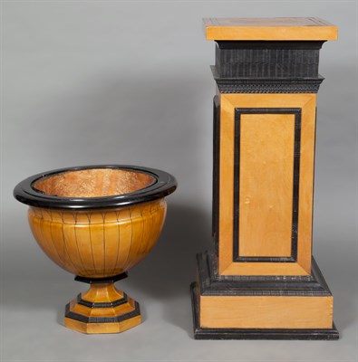 Lot 594 - Pair of Northern European Part Ebonized and...