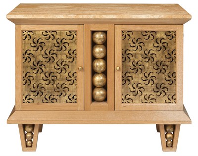 Lot 193 - Paul Belvoir Cerused Oak, Pierced Gilt-Metal...