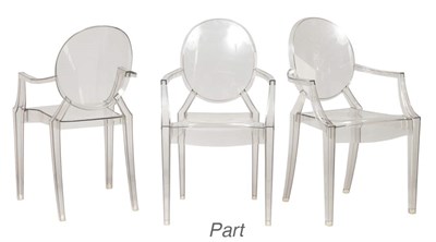 Lot 498 - Six Philippe Starck Louis Acrylic Ghost Chairs
