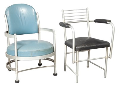 Lot 454 - Two Warren McArthur Leather Upholstered...